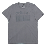 ADIDAS Mens T-Shirt Grey M