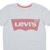 LEVI'S Womens T-Shirt Grey XS