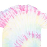 GILDAN St Lucia Mens Tie Dye T-Shirt Pink L