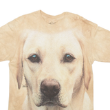 THE MOUNTAIN Golden Retriever Mens T-Shirt Beige M