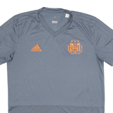 ADIDAS RSC Anderlecht Mens Football Shirt T-Shirt Grey V-Neck M