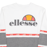 ELLESSE Womens Sweatshirt White UK 6