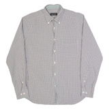 MASSIMO DUTTI Mens Shirt Red Check Long Sleeve L