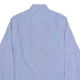 TOMMY HILFIGER New York Fit Mens Shirt Blue Gingham Long Sleeve S