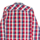 LEE COOPER Mens Shirt Red Gingham Long Sleeve L