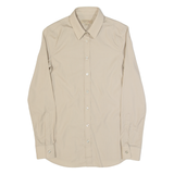 BURBERRY Womens Plain Shirt Beige Long Sleeve XS