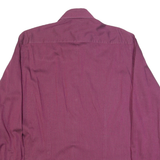 TED BAKER Mens Formal Shirt Maroon Long Sleeve XL