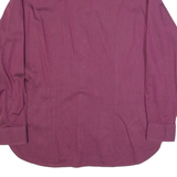 TED BAKER Mens Formal Shirt Maroon Long Sleeve XL
