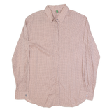 BENETTON Womens Shirt Pink Crazy Pattern Long Sleeve L