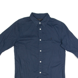 ALL SAINTS Mens Plain Shirt Blue XS