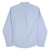 LYLE & SCOTT Mens Plain Shirt Blue Long Sleeve L