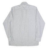 VAN HEUSEN Mens Shirt Black Striped Long Sleeve L