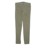 ARMANI JEANS Womens Trousers Green Regular Tapered W28 L29