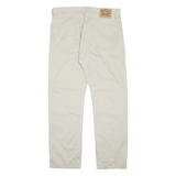 LEVI'S Mens Trousers Grey Regular Straight W36 L32