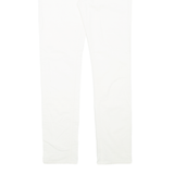 TOMMY HILFIGER Womens Corduroy Trousers White Regular Tapered W30 L31
