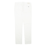 TOMMY HILFIGER Womens Corduroy Trousers White Regular Tapered W30 L31