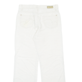 ANGELS Womens Trousers White Regular Straight W30 L30