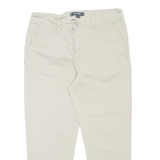 KANGOL Chino Mens Trousers Beige Regular Tapered W30 L23