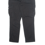 THE MOUNTAIN Cargo Mens Trousers Black Regular Tapered W28 L29