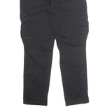 THE MOUNTAIN Cargo Mens Trousers Black Regular Tapered W28 L29