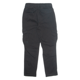 THE MOUNTAIN Cargo Mens Trousers Black Regular Tapered W28 L29