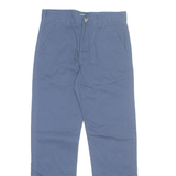 KANGOL Chino Mens Trousers Blue Regular Tapered W26 L26