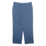 DICKIES Chino Mens Trousers Blue Regular Straight W38 L30