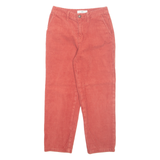 VANS Chino Mens Corduroy Trousers Orange Regular Tapered W26 L25