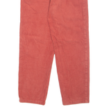 VANS Chino Mens Corduroy Trousers Orange Regular Tapered W26 L25