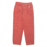 VANS Chino Mens Corduroy Trousers Orange Regular Tapered W26 L25