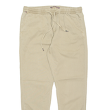 TOMMY HILFIGER Chino Mens Trousers Beige Regular Tapered W34 L32