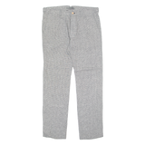 REISS Chino Womens Trousers Grey Regular Straight W34 L32