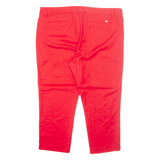 TOMMY HILFIGER Chino Womens Trousers Red Regular Tapered W40 L23