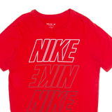 NIKE Mens T-Shirt Red M