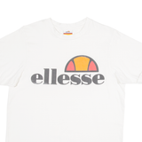 ELLESSE Womens T-Shirt White UK 10