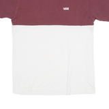 VANS Mens T-Shirt Maroon S