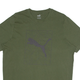 PUMA Mens T-Shirt Green L