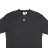 ADIDAS Womens T-Shirt Black UK 8