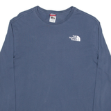 THE NORTH FACE Mens T-Shirt Blue Long Sleeve S