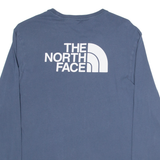 THE NORTH FACE Mens T-Shirt Blue Long Sleeve S