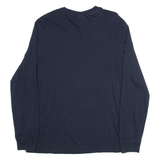 CHAMPION Mens T-Shirt Blue Long Sleeve M
