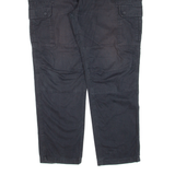 DICKIES Cargo Workwear Womens Trousers Black Relaxed Tapered W38 L29