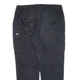 DICKIES Cargo Workwear Womens Trousers Black Relaxed Tapered W38 L29