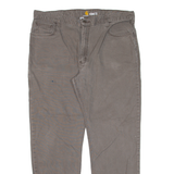 CARHARTT Mens Trousers Grey Relaxed Straight W40 L32
