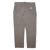 CARHARTT Mens Trousers Grey Relaxed Straight W40 L32