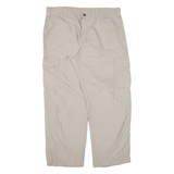 CARHARTT Dungaree Fit Cargo Workwear Mens Trousers Beige Straight W38 L30