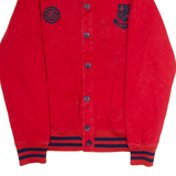 TOMMY HILFIGER Womens Varsity Jacket Red XL