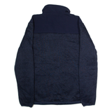 REEBOK Mens Fleece Jacket Blue Knit L