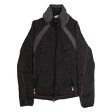 HARLEY DAVIDSON Womens Fleece Jacket Grey Knit L