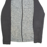 THE NORTH FACE Womens Fleece Jacket Grey Knit Colourblock L